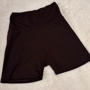 DARK BROWN GYM SHORTS